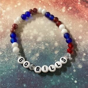 Buffalo Bills-Themed Friendship Bracelet ❤️💙🤍